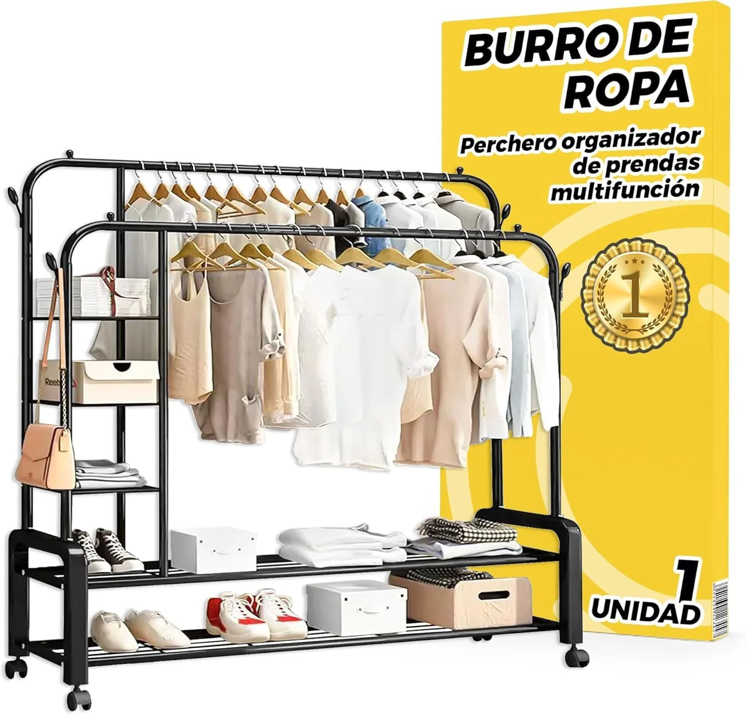 Burros Percheros con Ruedas La Fabrica De Inventos