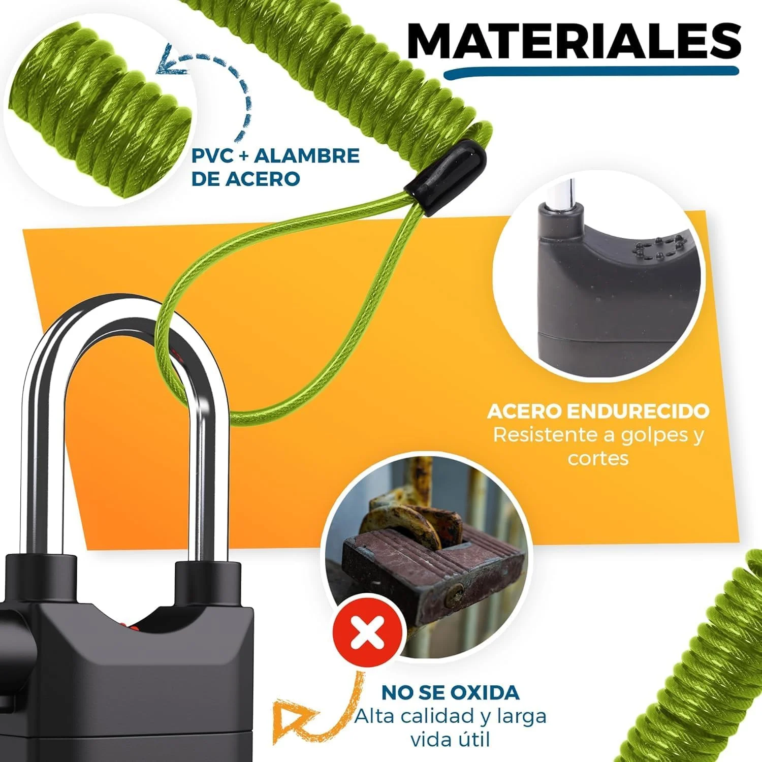  Candado Moto con Alarma La Fabrica De Inventos