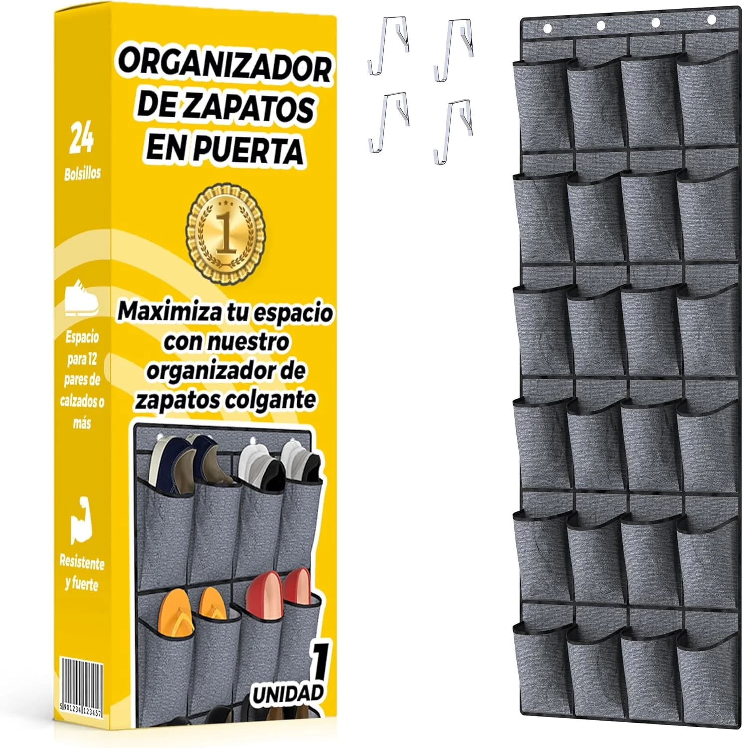 organizador de zapatos colgante para puerta La Fabrica De Inventos