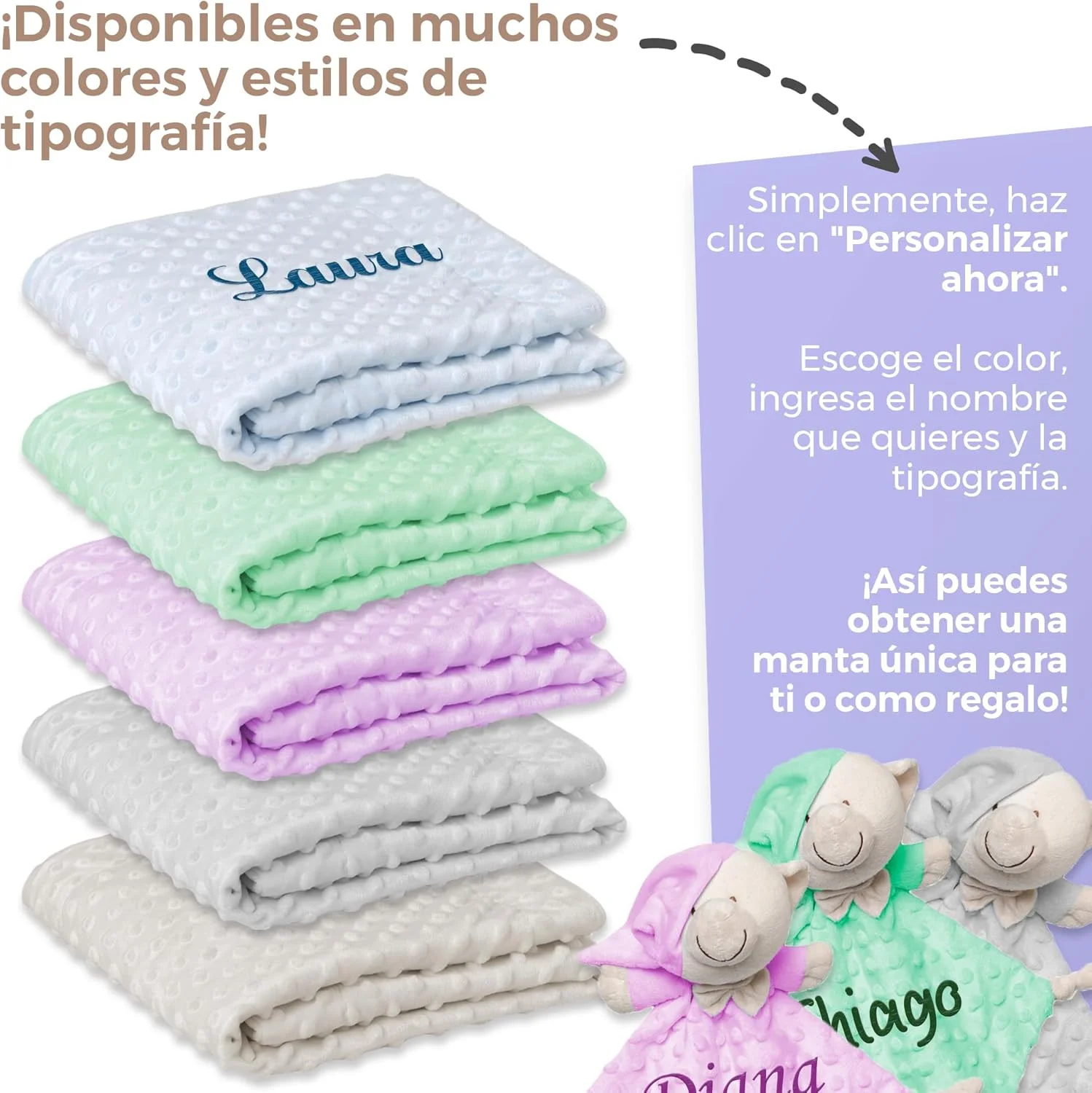  manta bebe personalizada La Fabrica De Inventos