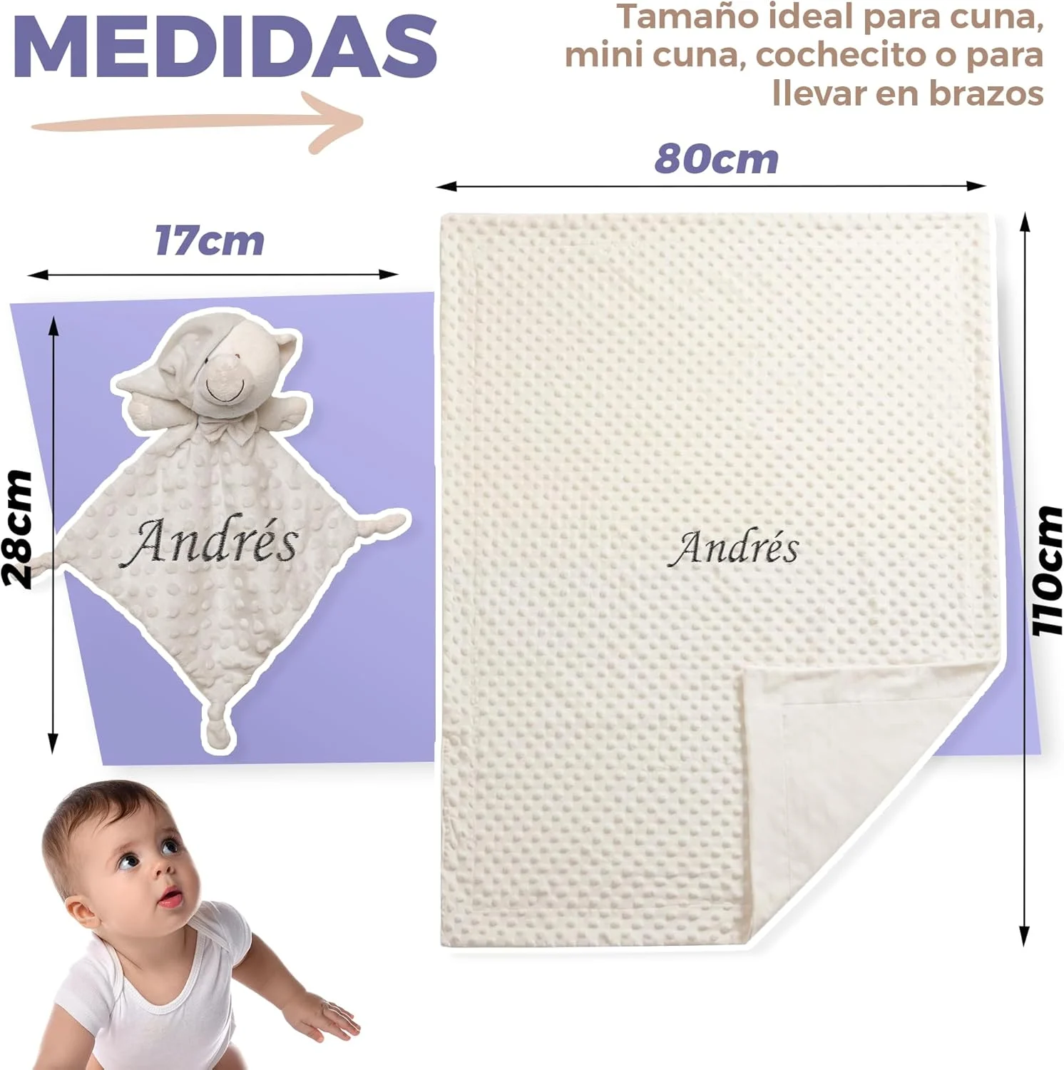  manta bebe personalizada La Fabrica De Inventos