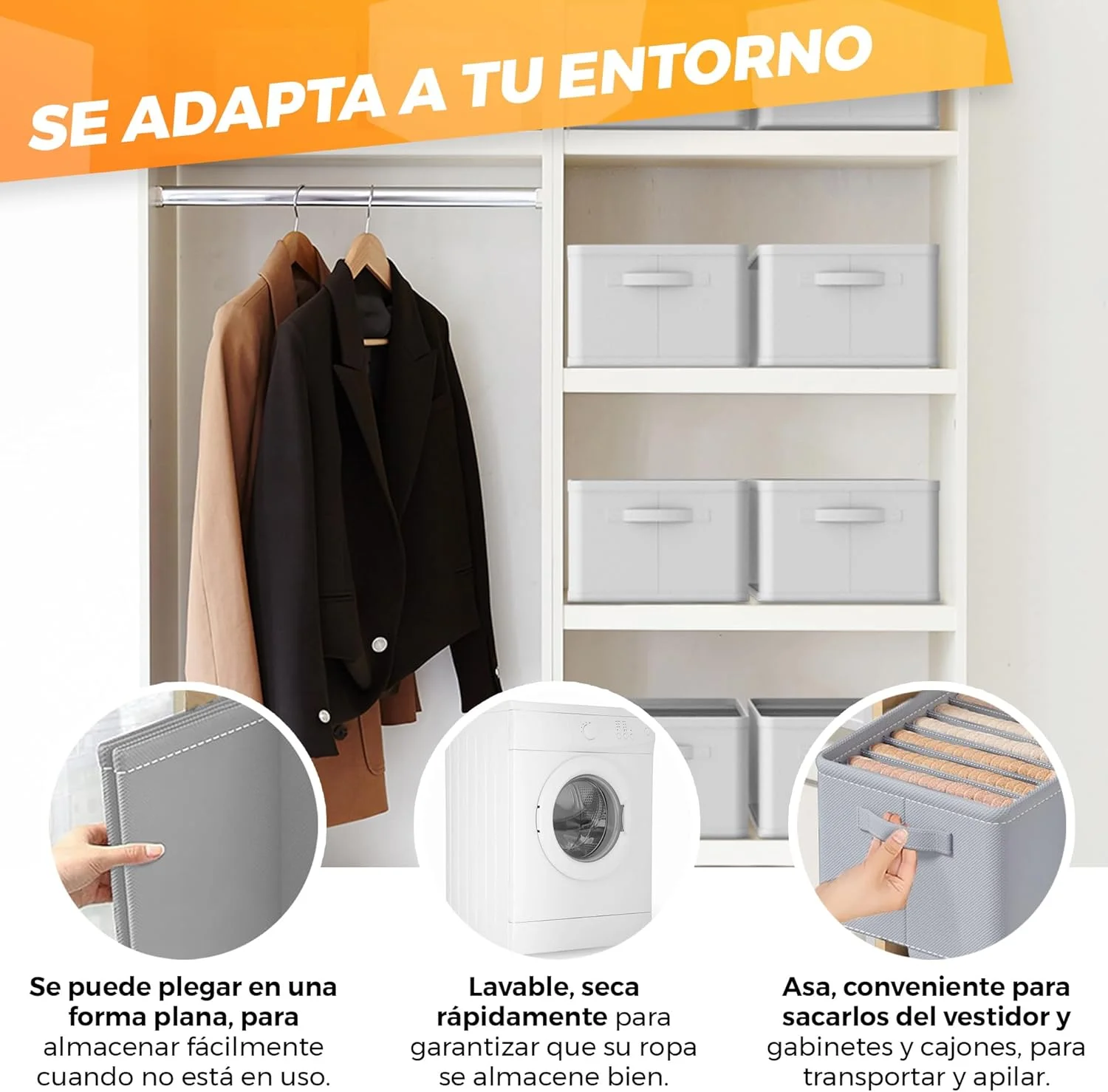  caja organizadora de ropa La Fabrica De Inventos