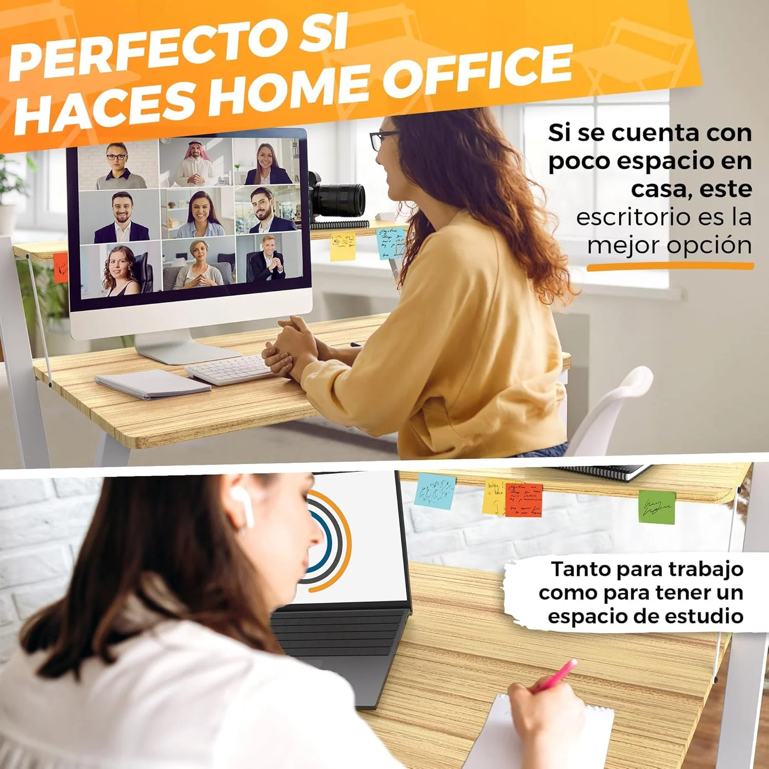  escritorio plegable con estante para monitor La Fabrica De Inventos