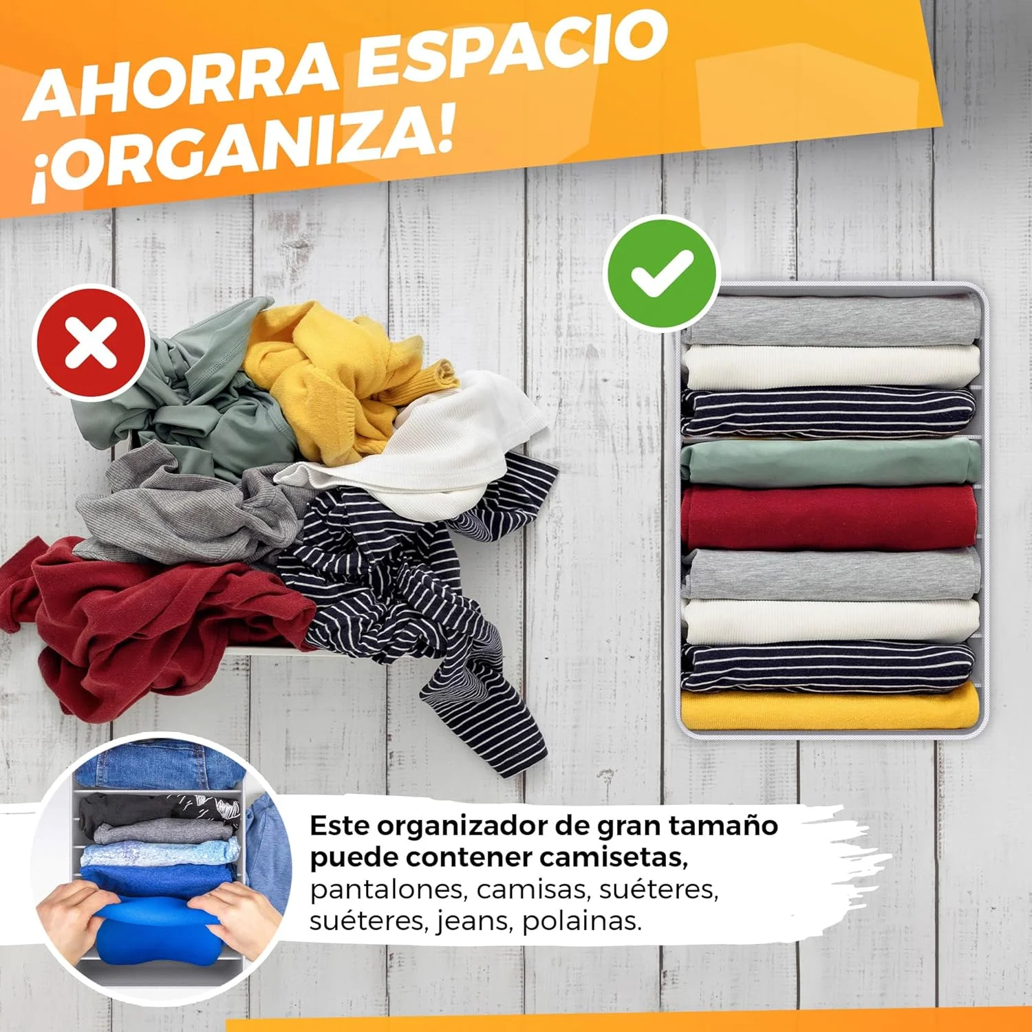  caja organizadora de ropa La Fabrica De Inventos