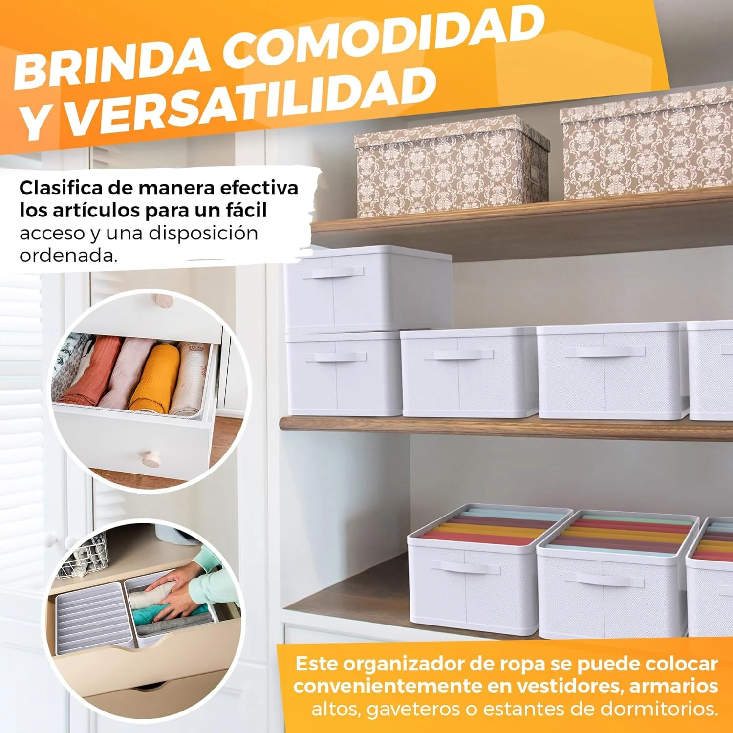  caja organizadora de ropa La Fabrica De Inventos