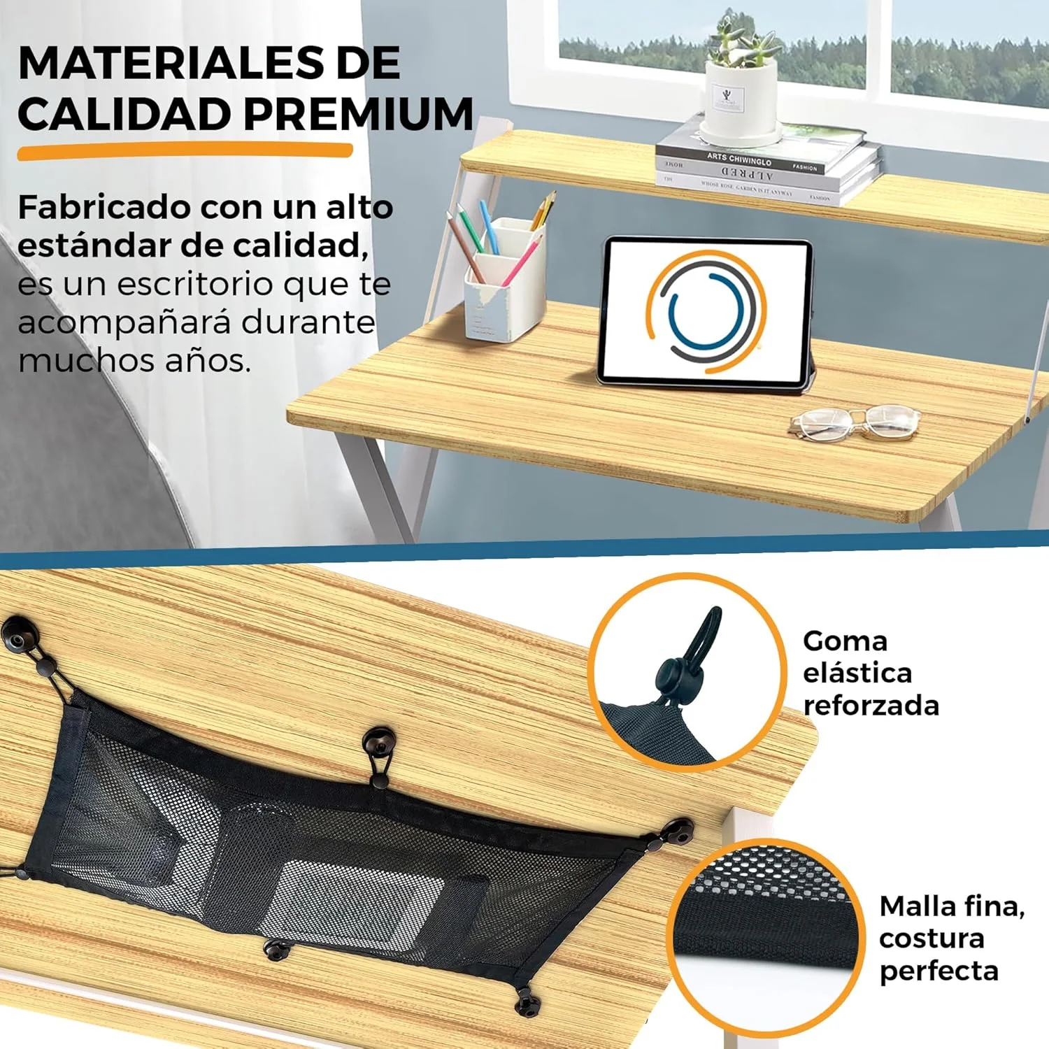  escritorio plegable con estante para monitor La Fabrica De Inventos