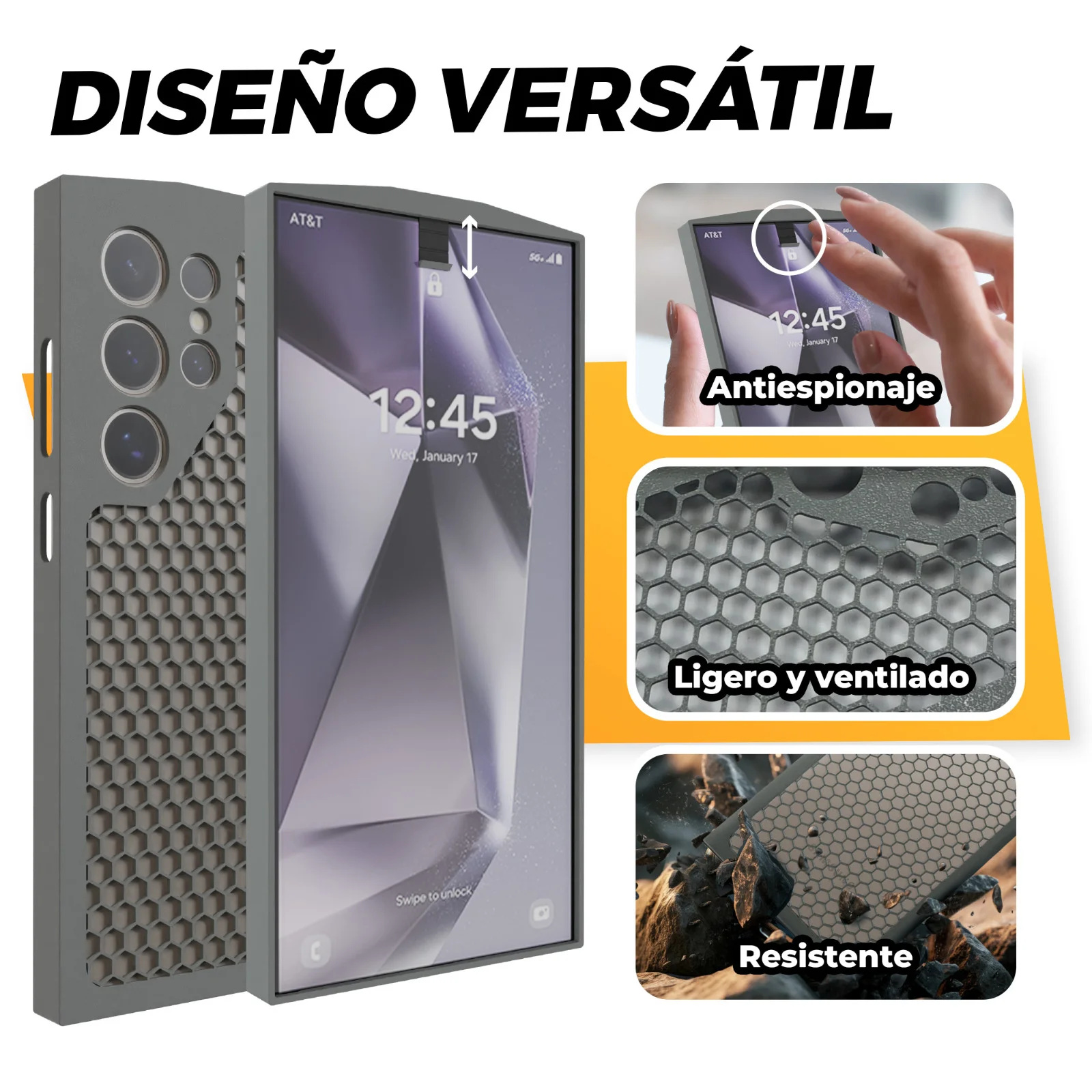 Funda Antiespionaje Hexagonal para móvil La Fabrica De Inventos