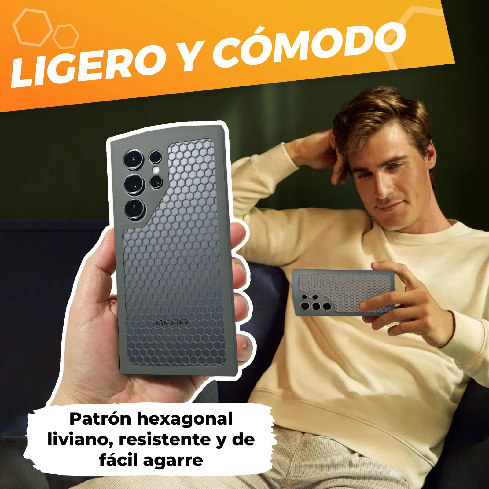 Funda Antiespionaje Hexagonal para móvil La Fabrica De Inventos
