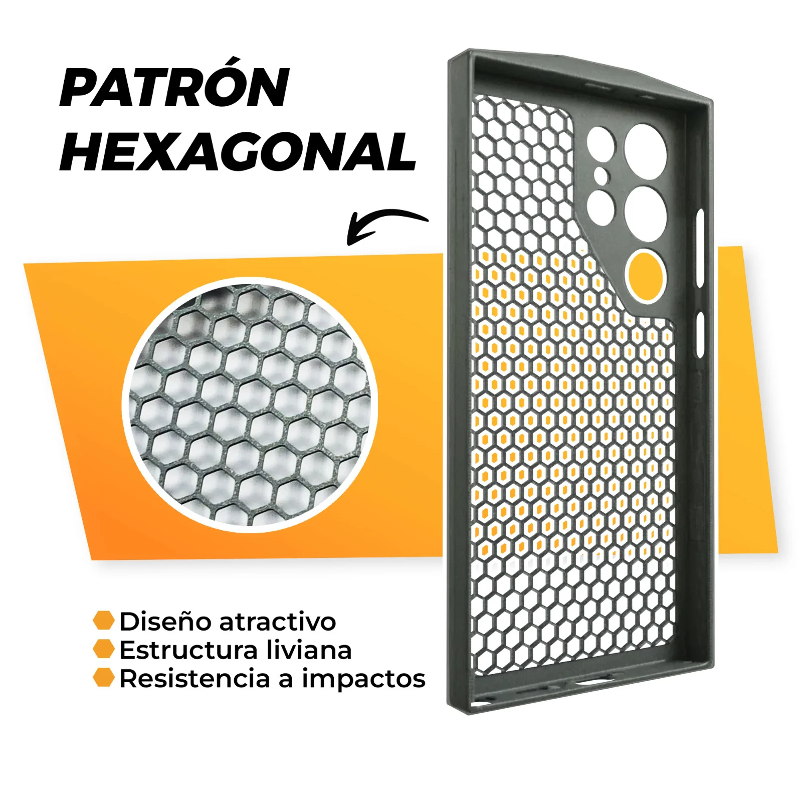  Funda Antiespionaje Hexagonal para móvil La Fabrica De Inventos
