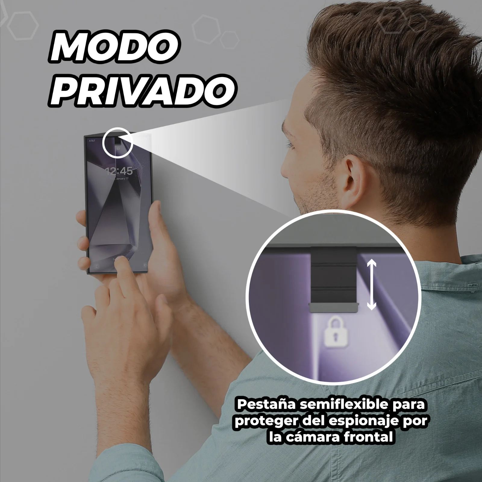  Funda Antiespionaje Hexagonal para móvil La Fabrica De Inventos