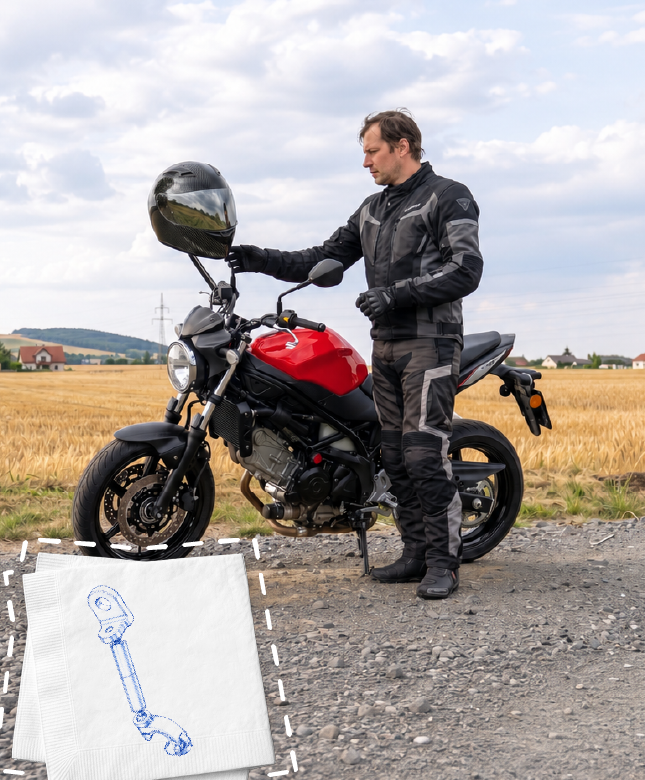 Soporte Plegable para casco de motocicleta