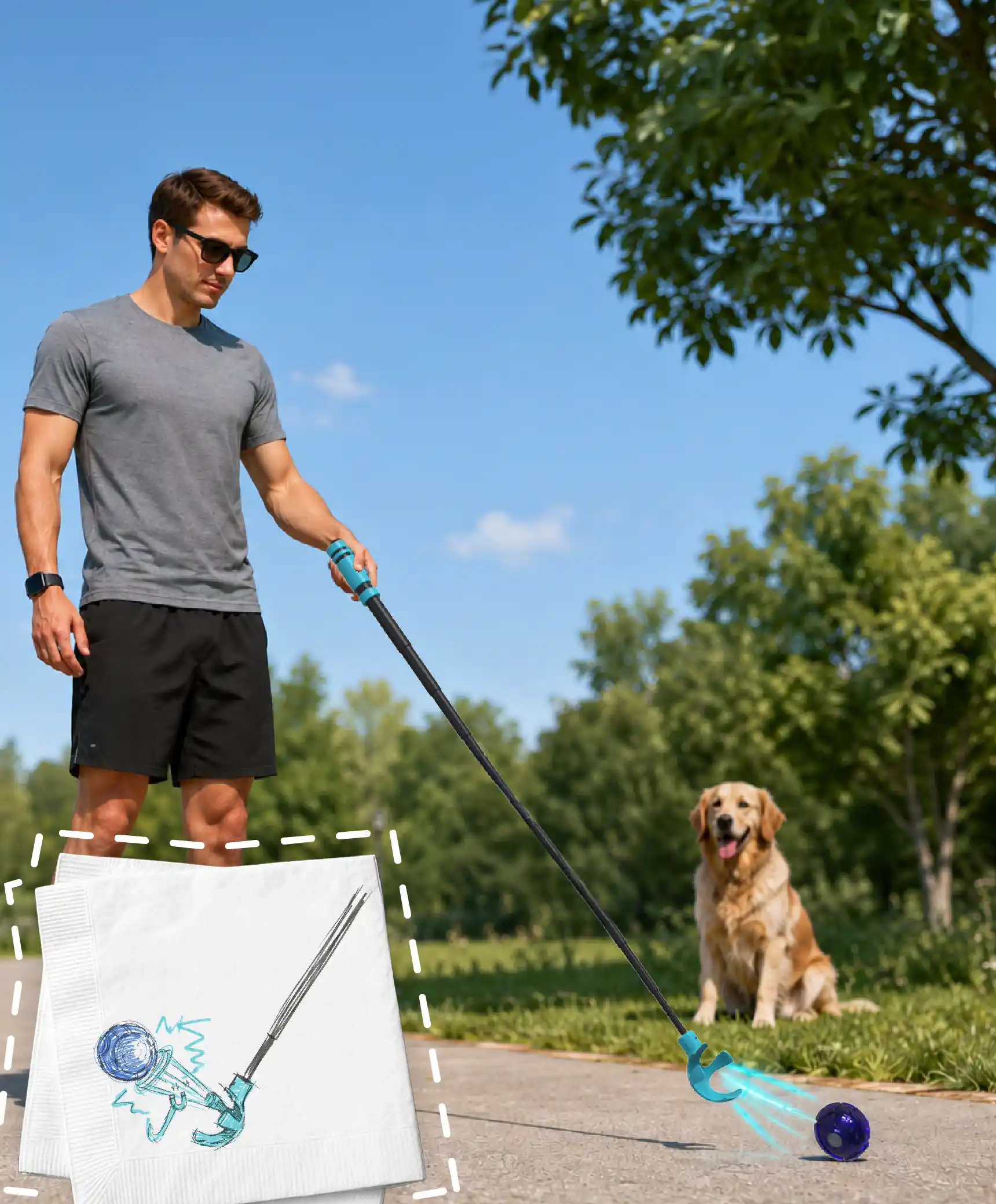Recogepelotas para perros
